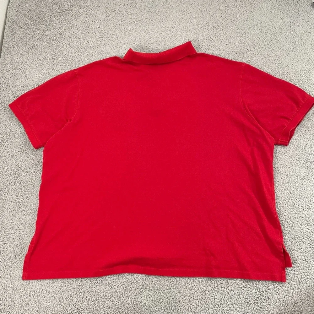 Polo Ralph Lauren Big Pony Polo Men 5XB Red Cotton 3 Short Sleeve